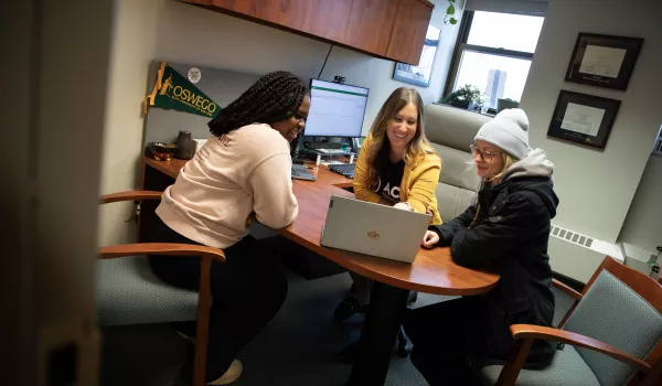 Meeting with students