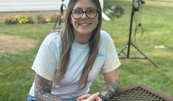 headshot of female adult student in the park